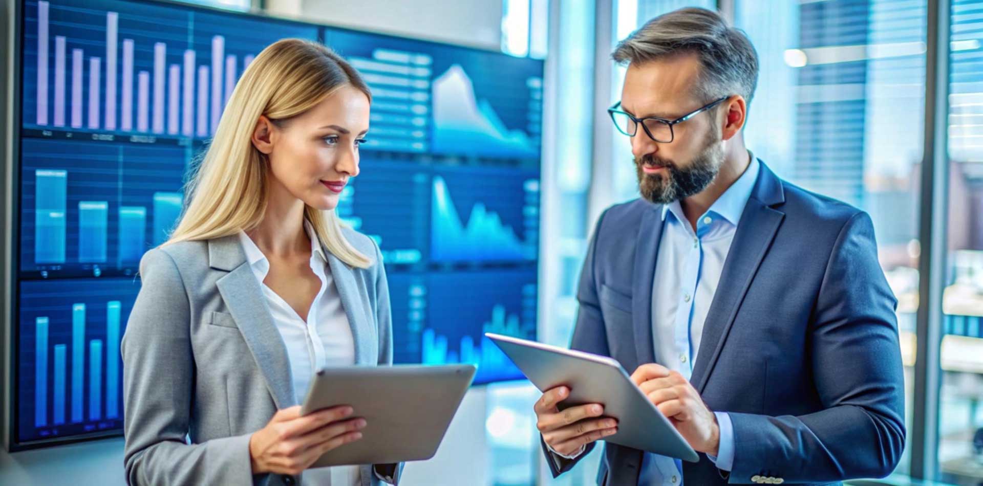 deux professionnels analysant des données financières