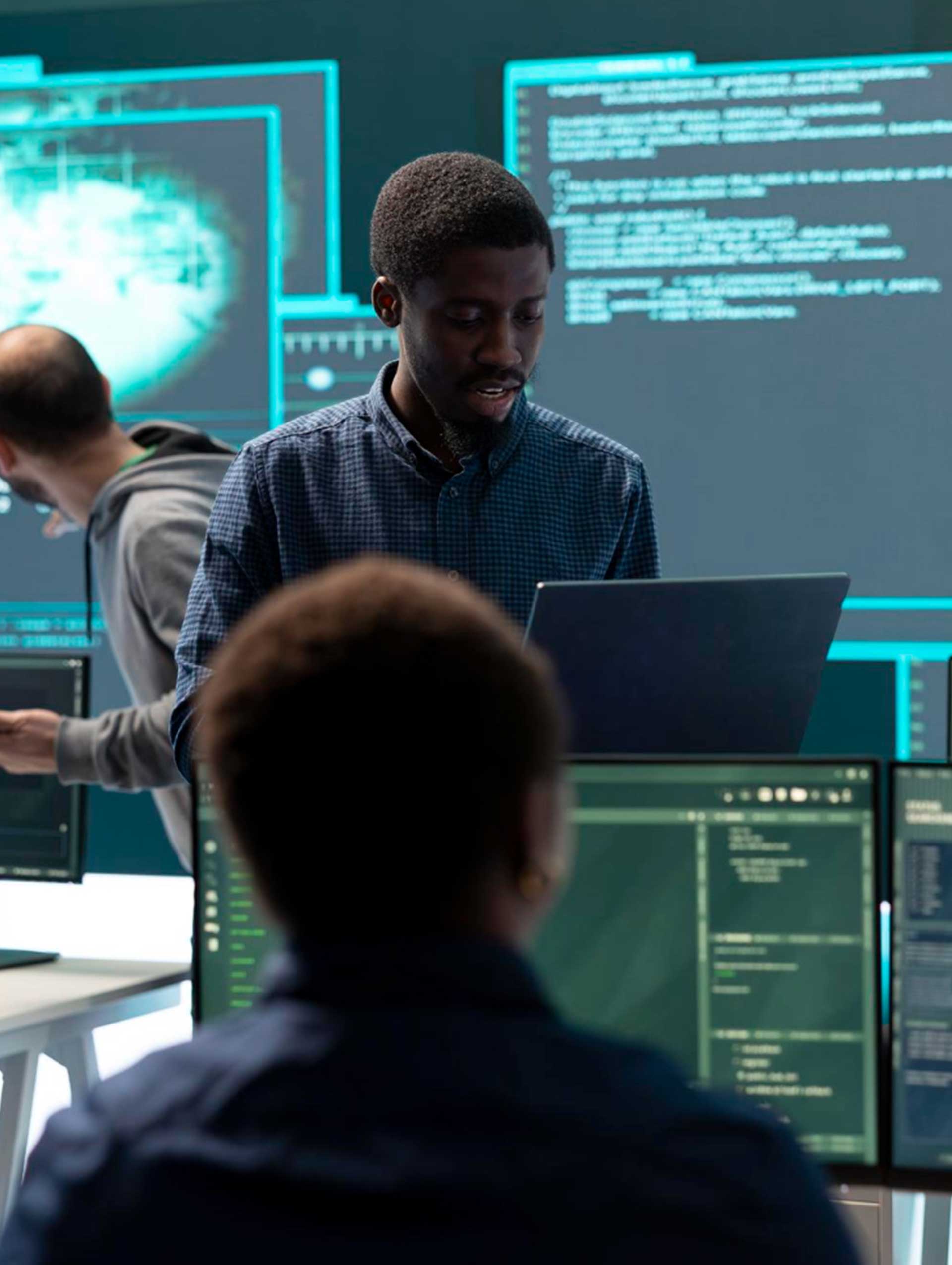 Une équipe de cybersécurité