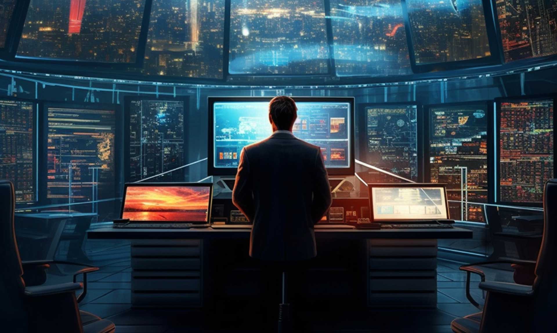 une salle de surveillance cybernétique 2