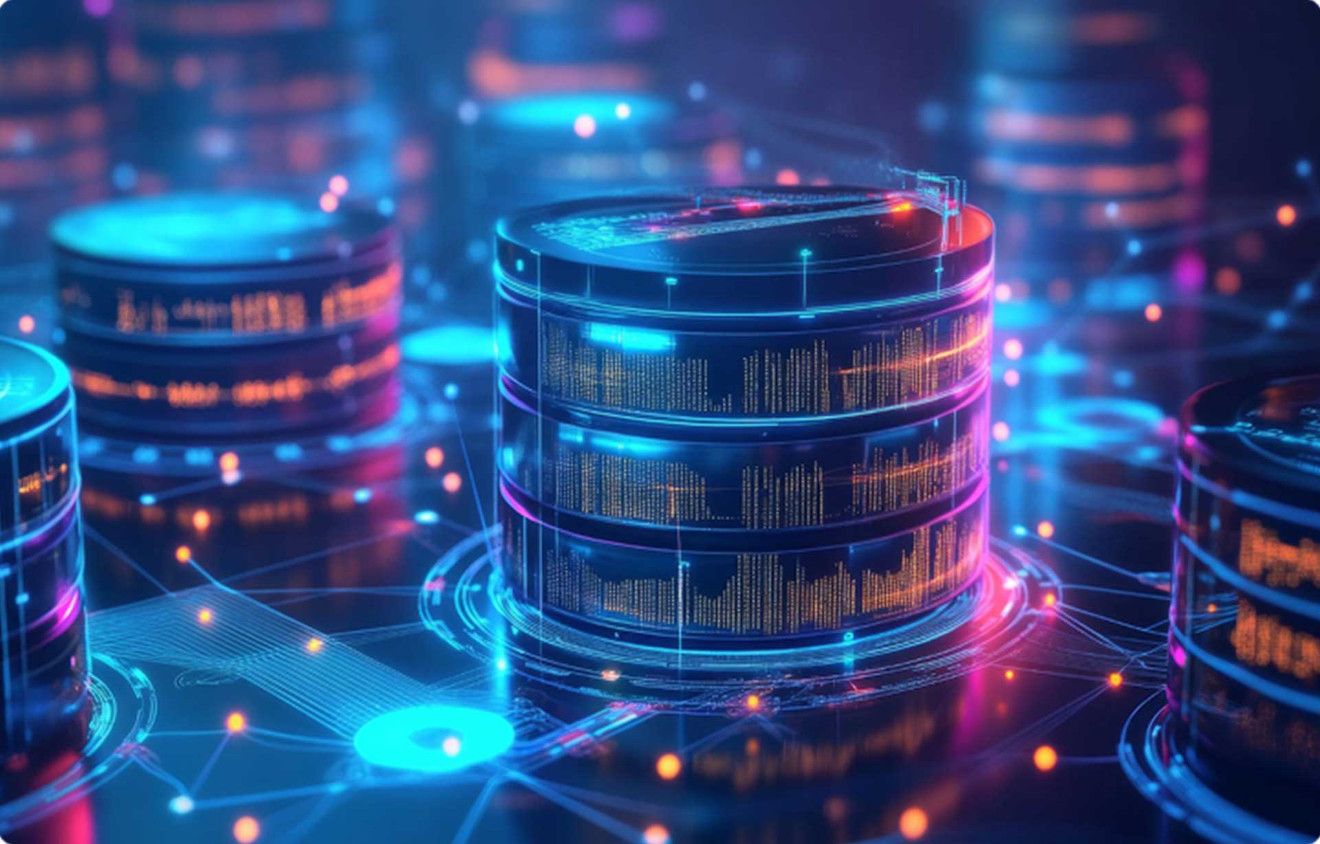 une visualisation conceptuelle d'un centre de données
