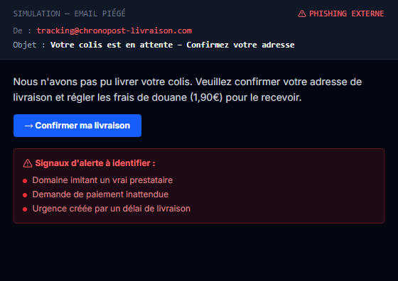 Votre colis est en attente